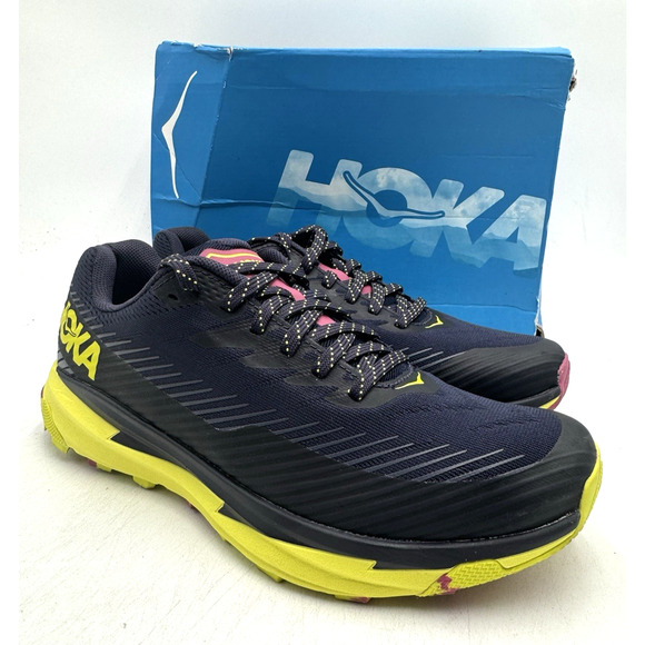Hoka One TORRENT 2 Women's USED Athletic Sneaker Dark Blue US Size 8.5 Medium - Picture 1 of 11